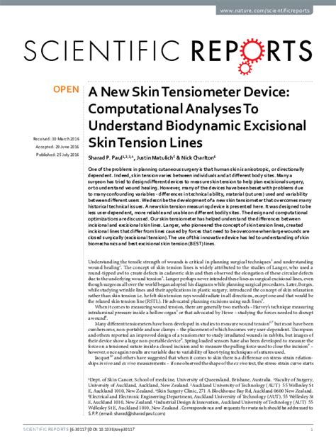 skin compression tester|A New Skin Tensiometer Device: Computational .